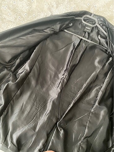 xs Beden siyah Renk Deri blazer ceket