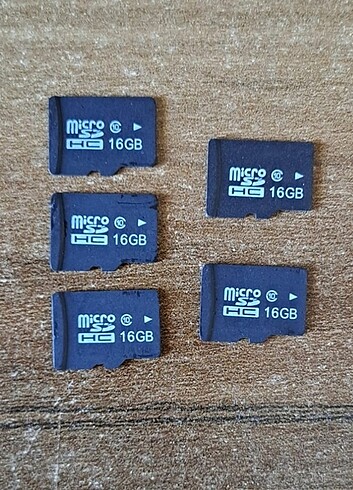 16 GB micro sd hafıza kartı - 5 ad.