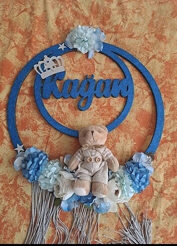 Beden Renk Bebek Kapı Süsü Kağan