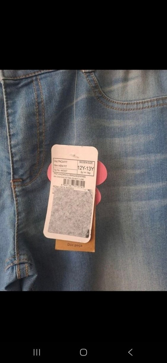 Lcw Kız Çocuk Kot Pantolon 12/13 yaş - Görsel 2