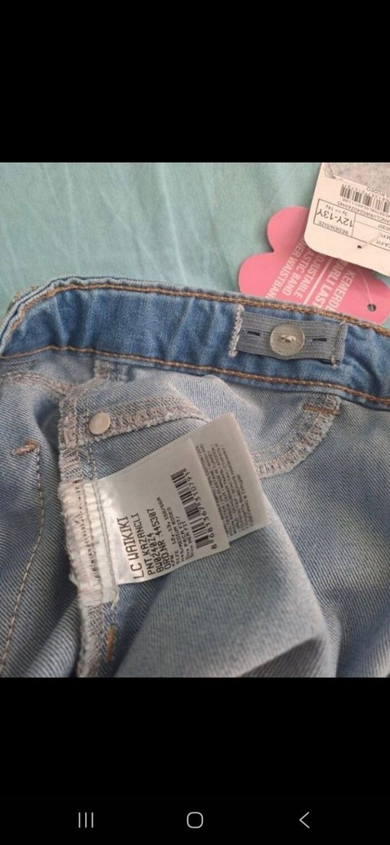 Lcw Kız Çocuk Kot Pantolon 12/13 yaş - Görsel 5