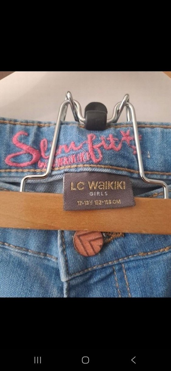Lcw Kız Çocuk Kot Pantolon 12/13 yaş - Görsel 4