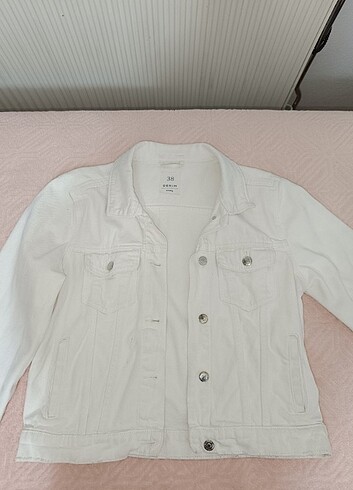 Denim&Co Beyaz kot ceket