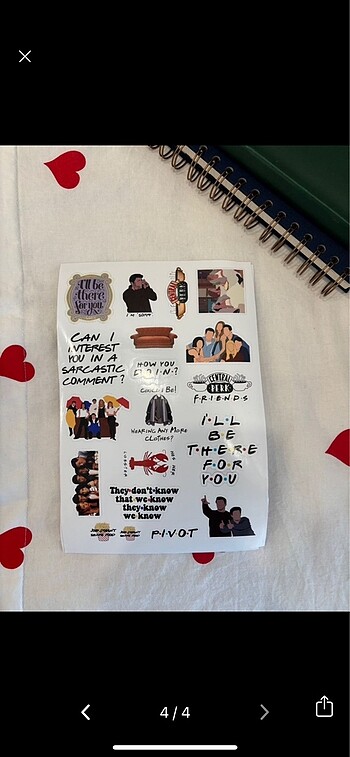 Beden Renk Friends sticker