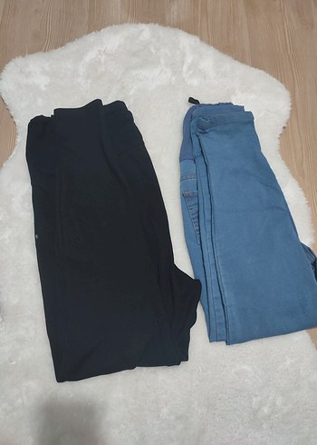 Dikişsiz Elastik Hamile Kot Pantolon