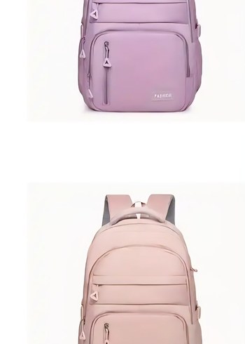 Kadın Pudra Pembe Minimalist Sırt Çantası
