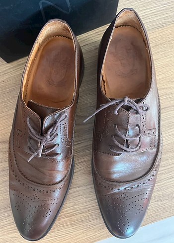 Damat Kahverengi Deri Erkek Ayakkabısı