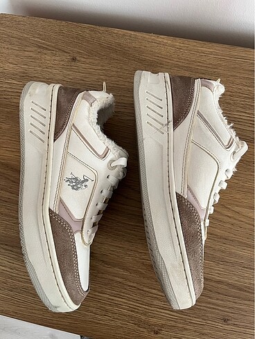 38,5 Beden U.S. Polo GEZZA 3PR Beyaz Kadın Sneaker