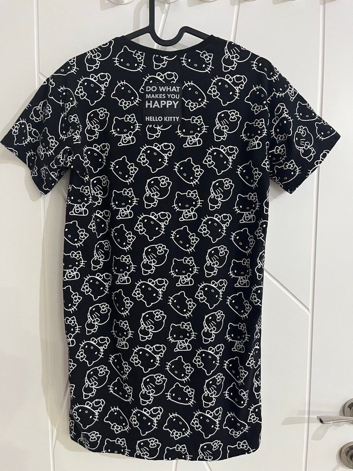 Kız Çocuk Siyah Hello Kitty Tişört - Görsel 2