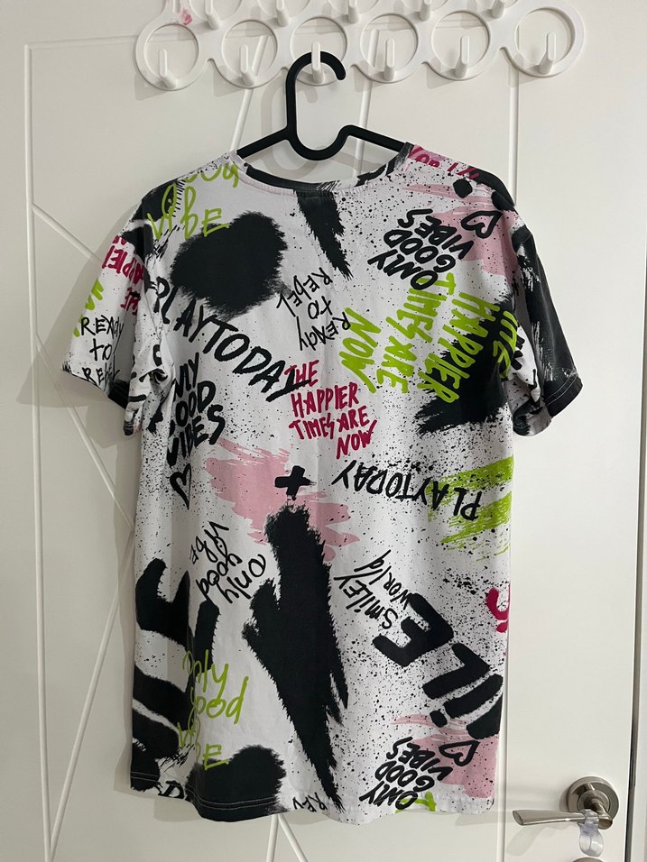 Renkli Baskılı Kız Çocuk elbisesi - Görsel 2