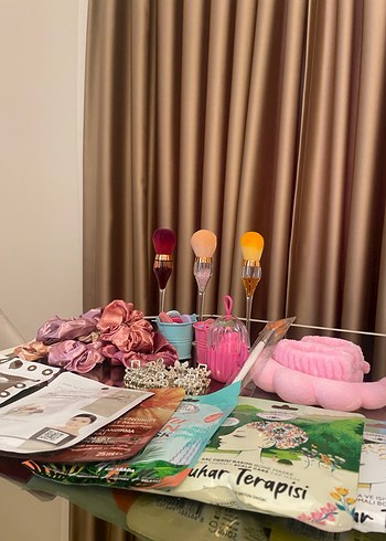 Renkli Makyaj Fırçası Seti - Görsel 2