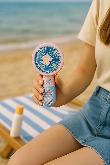 Taşınabilir el vantilatörü el fanı - Görsel 7