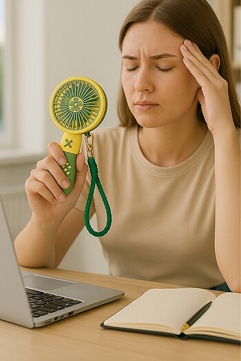 Taşınabilir el vantilatörü el fanı - Görsel 8