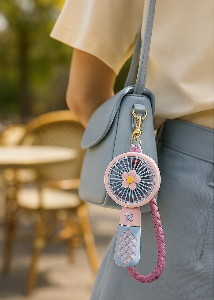 Taşınabilir el vantilatörü el fanı - Görsel 5