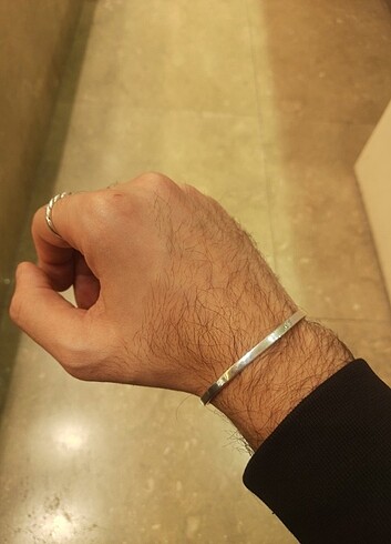 925 Ayar Gümüş Unisex Manşet Bileklik