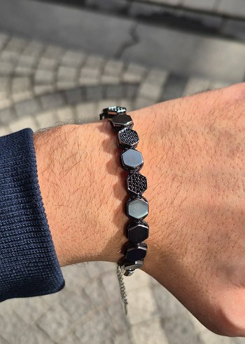 Zirkon Taş Çelik Bileklik - Görsel 2