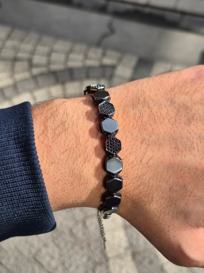 Zirkon Taş Çelik Bileklik - Görsel 2