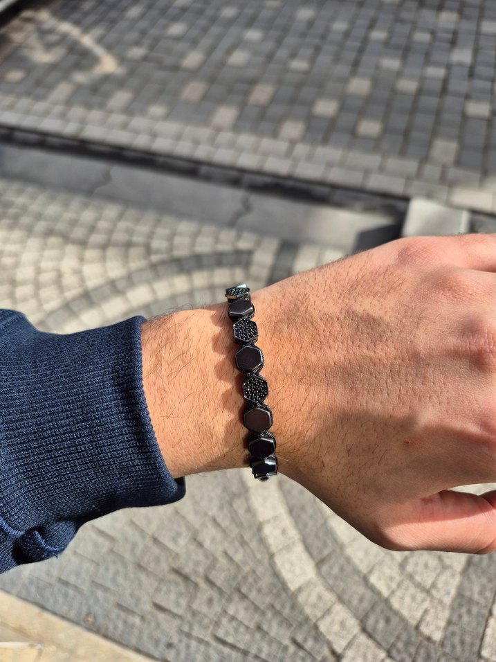 Zirkon Taş Çelik Bileklik - Görsel 3