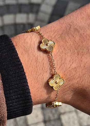 Gold Van Cleef Yonca Çelik Bileklik - Görsel 3