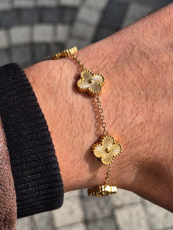 Gold Van Cleef Yonca Çelik Bileklik - Görsel 3