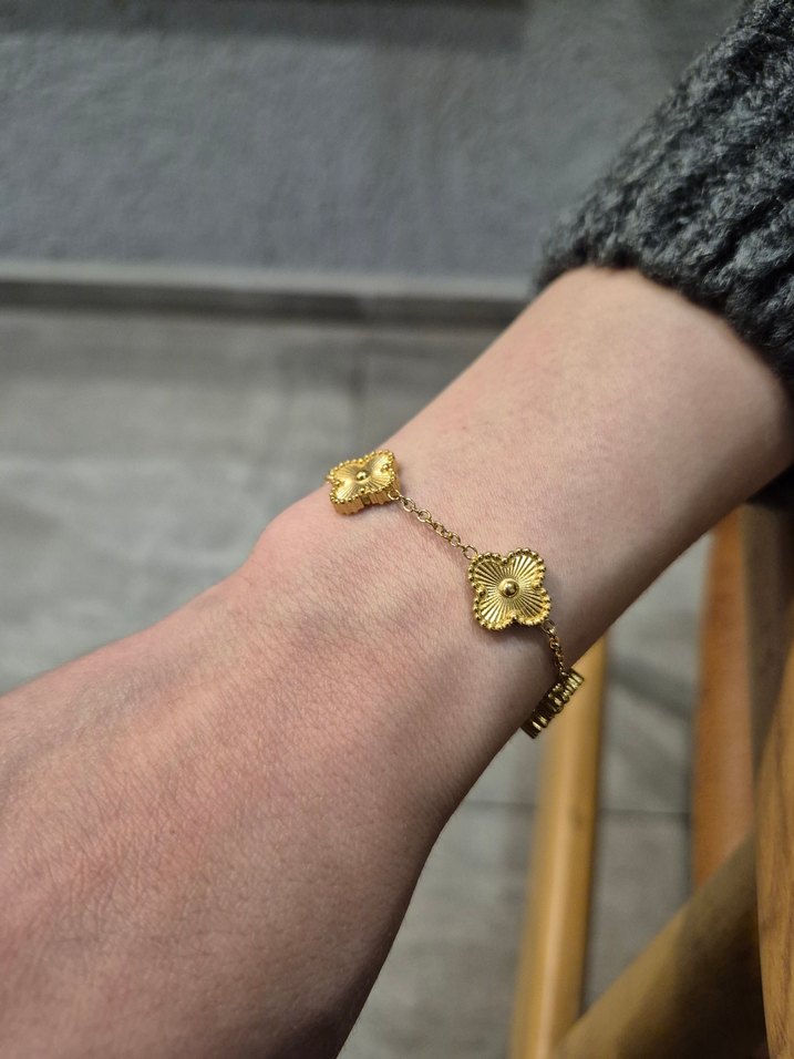 Gold Van Cleef Yonca Çelik Bileklik - Görsel 4