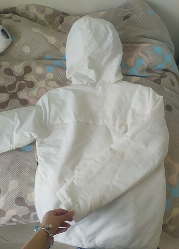 s Beden beyaz Renk Pull and bear kanguru beyaz mont