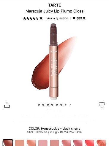 tarte maracuja lip plump