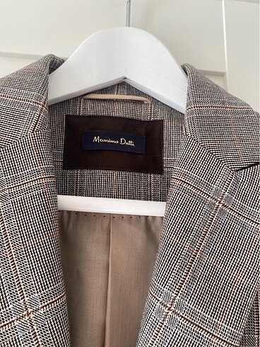 Massimo Dutti Original İtalyan Massimo Dutti ekose ceket