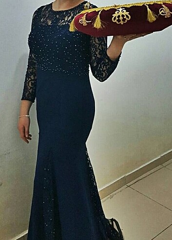 Lacivert abiye