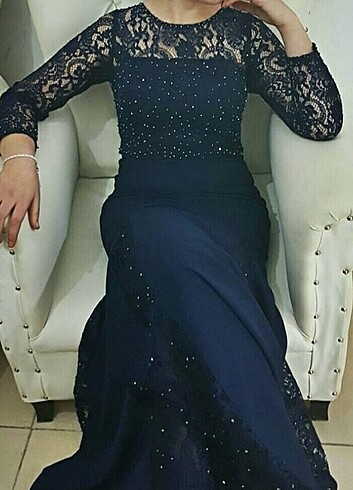 Diğer Lacivert abiye