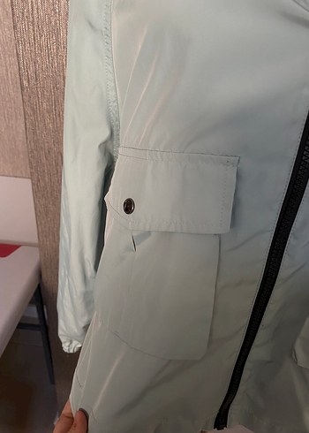 Zara Mint Yeşili Yağmurluk - Görsel 3