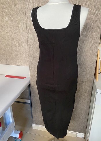 xl Beden siyah Renk DeFacto Siyah Askılı Elbise