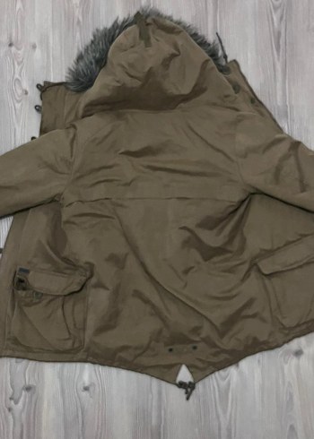 Pull&Bear kahverengi kışlık mont - Görsel 2