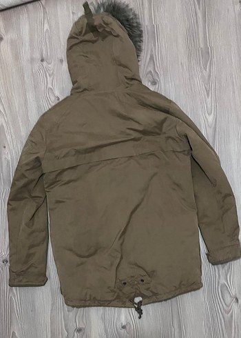 Pull&Bear kahverengi kışlık mont - Görsel 4