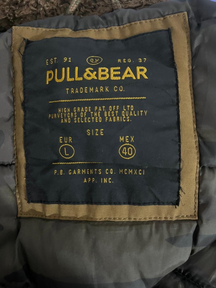 Pull&Bear kahverengi kışlık mont - Görsel 5