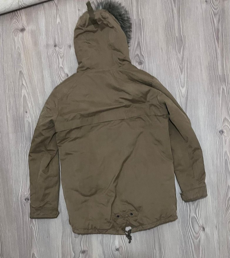 Pull&Bear kahverengi kışlık mont - Görsel 4