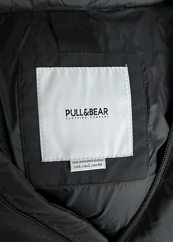 Siyah Erkek Şişme Mont Pull&Bear - Görsel 5