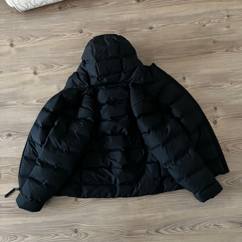 Siyah Erkek Şişme Mont Pull&Bear - Görsel 3