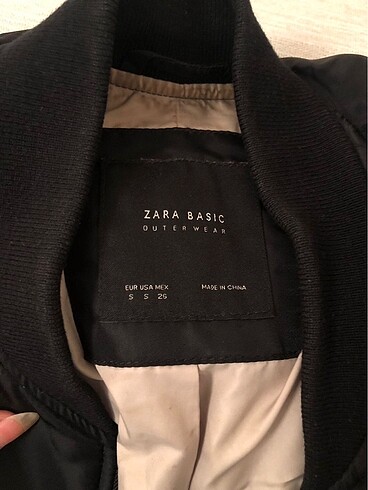 Zara Zara Uzun Siyah Bomber Ceket