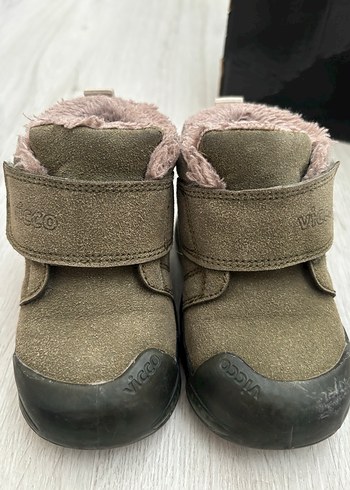 Vicco Gri Kız ve erkek Çocuk Süet Sıcak bot - Görsel 3