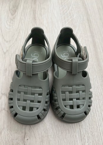 Erkek Çocuk Gri Tokalı Kauçuk Sandalet - Görsel 2