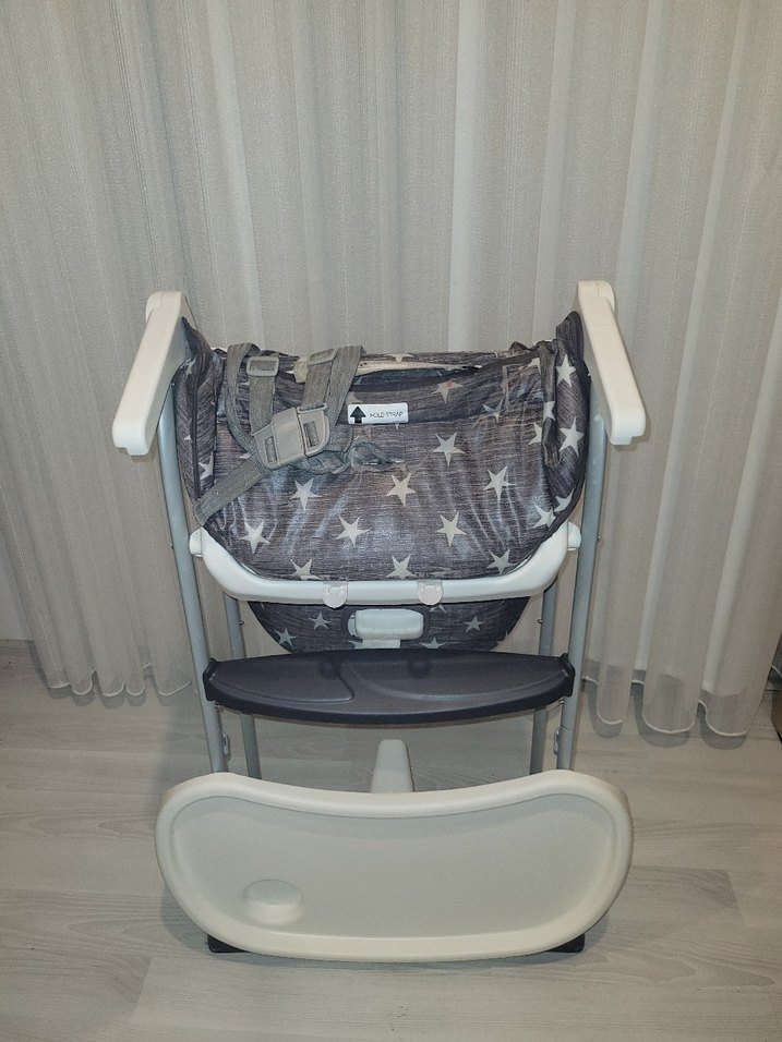 Joie Gri Yıldızlı Bebek Mama Sandalyesi - Görsel 4