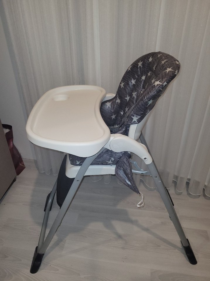 Joie Gri Yıldızlı Bebek Mama Sandalyesi - Görsel 2