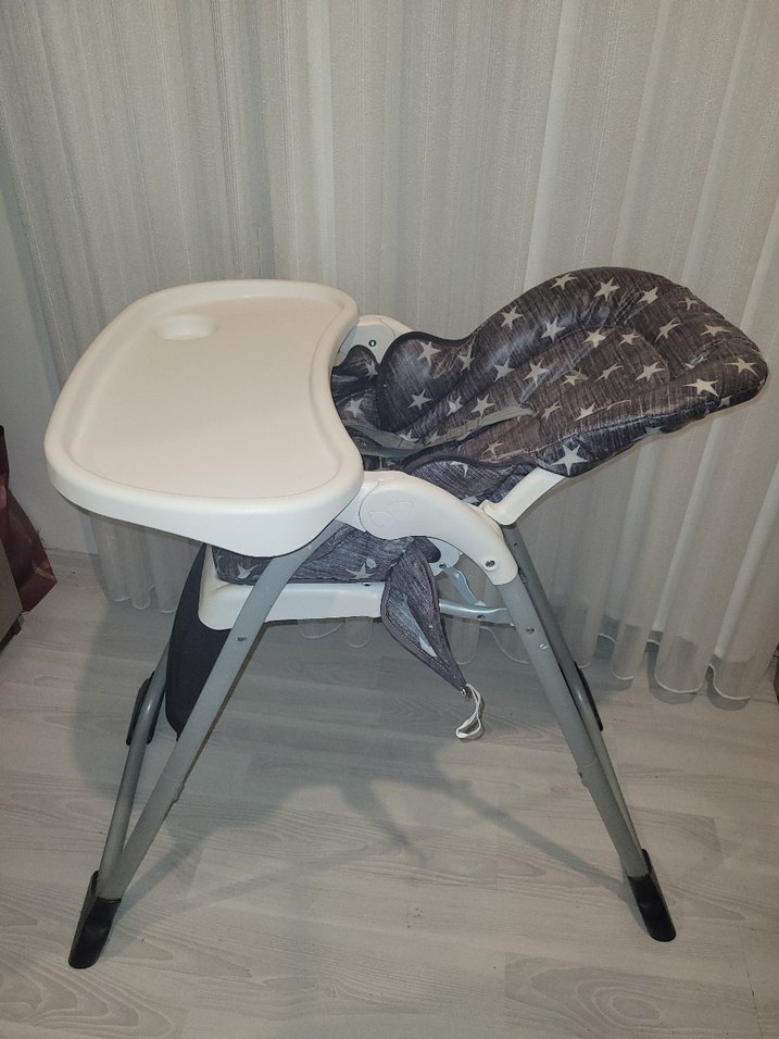 Joie Gri Yıldızlı Bebek Mama Sandalyesi - Görsel 3