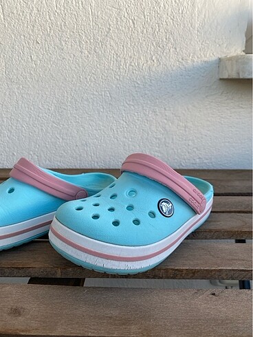 Crocs Yeşil pembe crocs terlık
