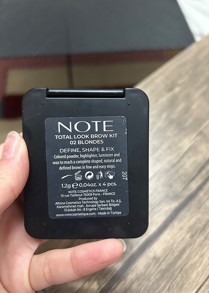 Note kaş kiti - Görsel 5