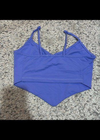 Lila V Yaka Atlet Büstiyer - Görsel 2