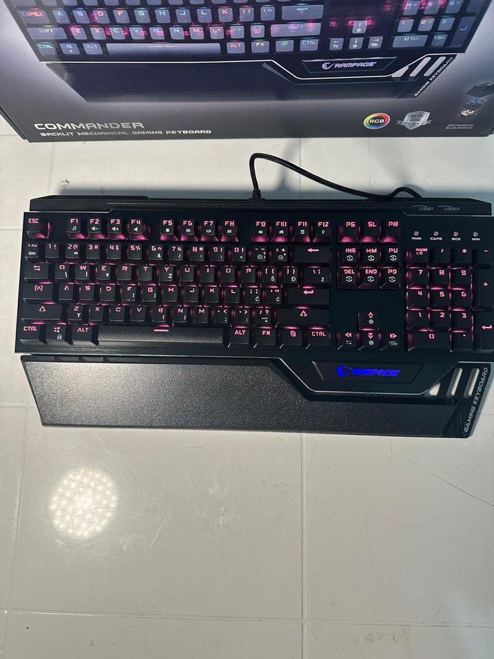 Rampage Commander Mekanik Oyun Klavyesi Siyah - Görsel 2