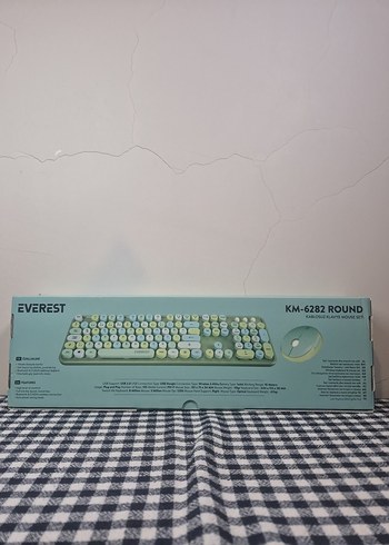 Everest Pastel Yeşil Yuvarlak Klavye ve Mouse - Görsel 2