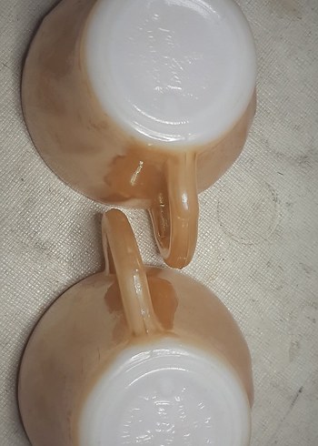 Bej Pastel Renkli Seramik İki Fincan - Görsel 5